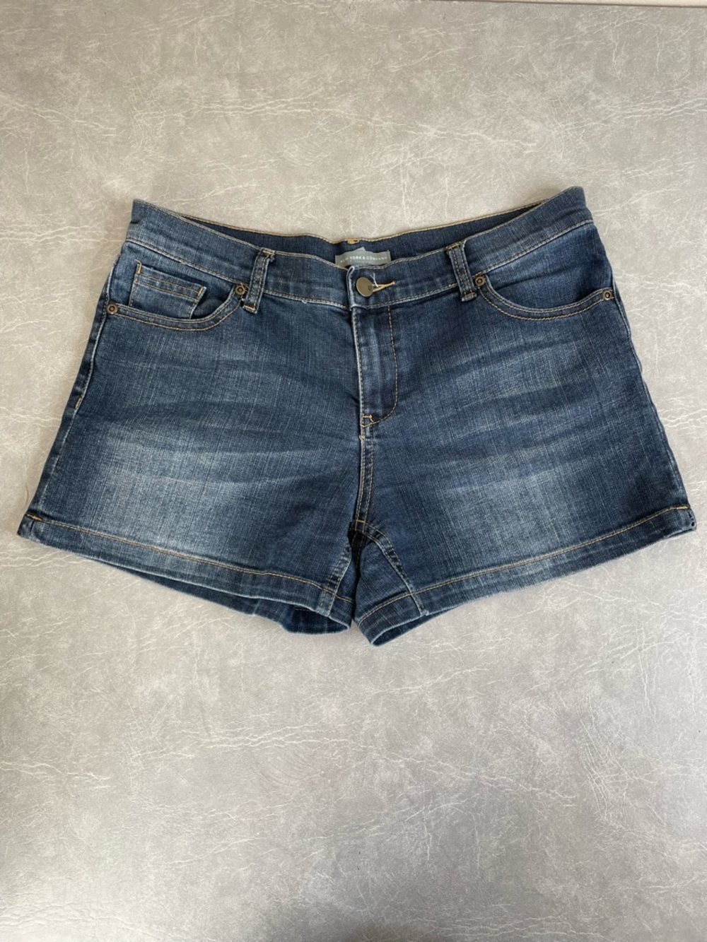 New York & Company Dark Blue Jean Shorts